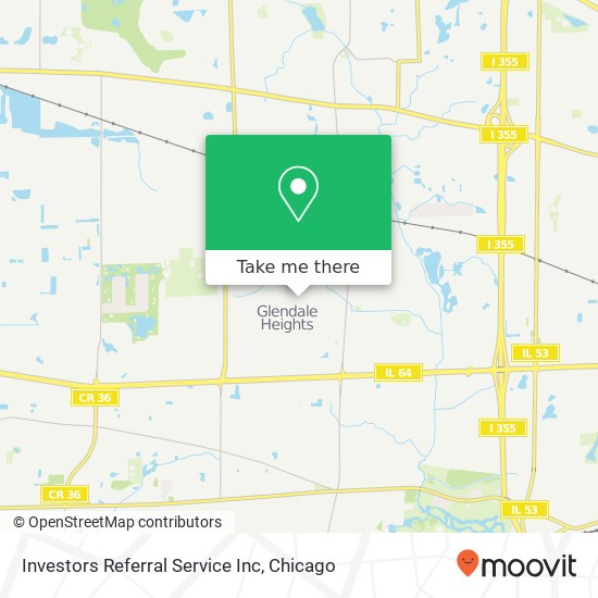 Investors Referral Service Inc map