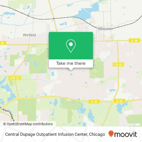 Central Dupage Outpatient Infusion Center map