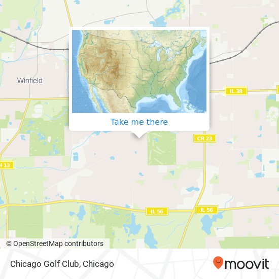 Mapa de Chicago Golf Club