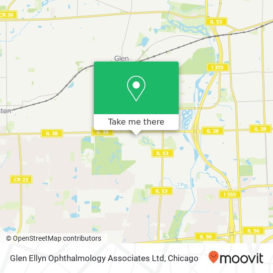 Mapa de Glen Ellyn Ophthalmology Associates Ltd