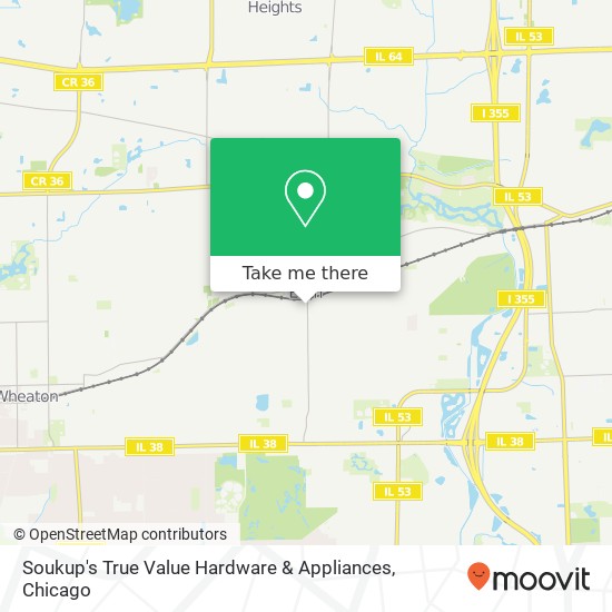 Soukup's True Value Hardware & Appliances map
