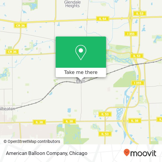 American Balloon Company map