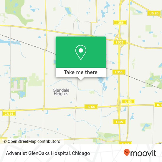 Mapa de Adventist GlenOaks Hospital