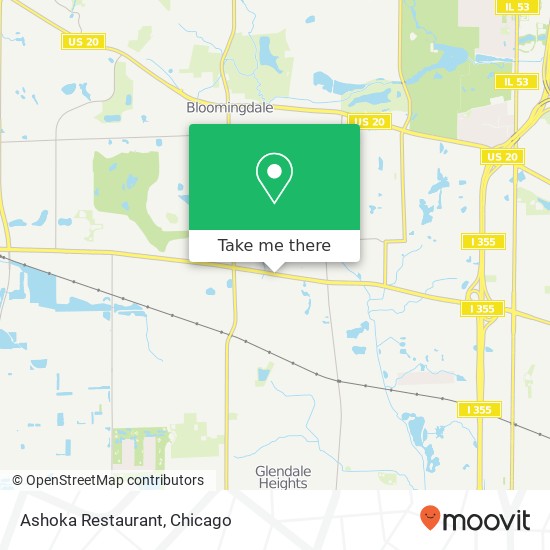 Mapa de Ashoka Restaurant