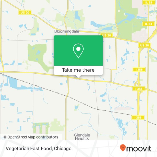Mapa de Vegetarian Fast Food
