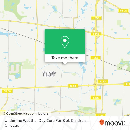 Under the Weather Day Care For Sick Children map