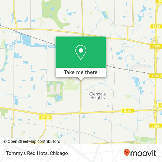 Tommy's Red Hots map