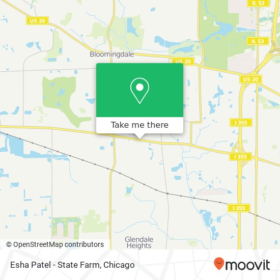 Mapa de Esha Patel - State Farm