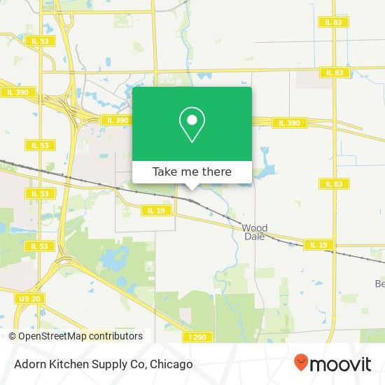 Adorn Kitchen Supply Co map