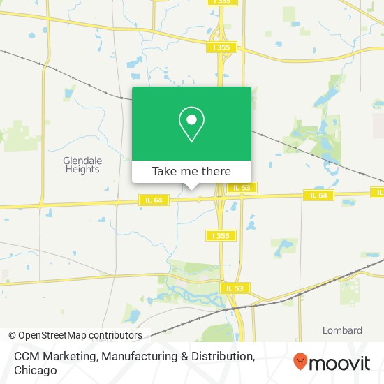 Mapa de CCM Marketing, Manufacturing & Distribution