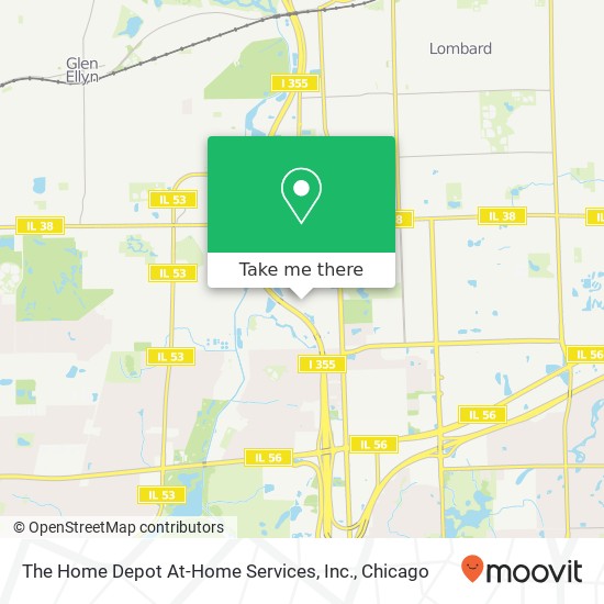 Mapa de The Home Depot At-Home Services, Inc.