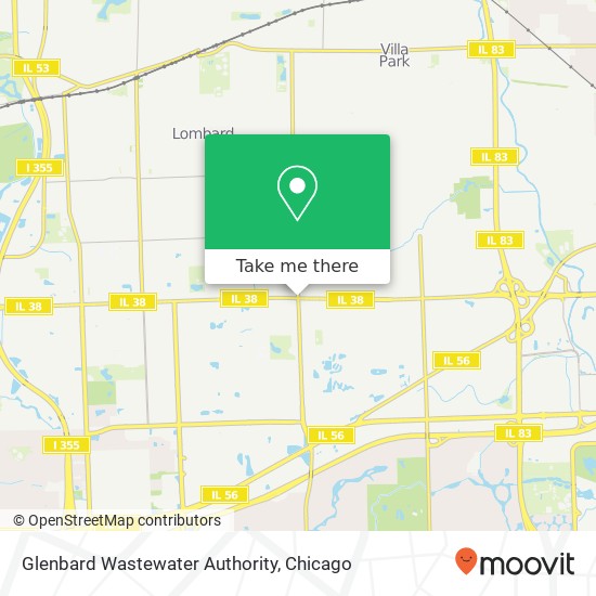 Glenbard Wastewater Authority map