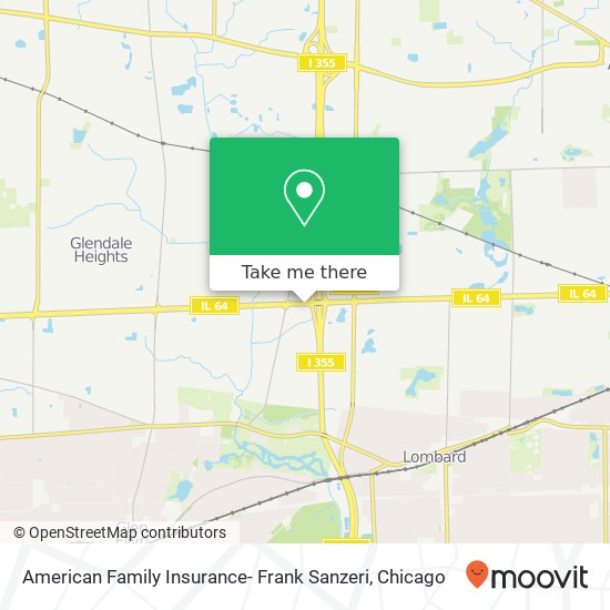 American Family Insurance- Frank Sanzeri map