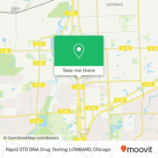 Rapid STD DNA Drug Testing LOMBARD map