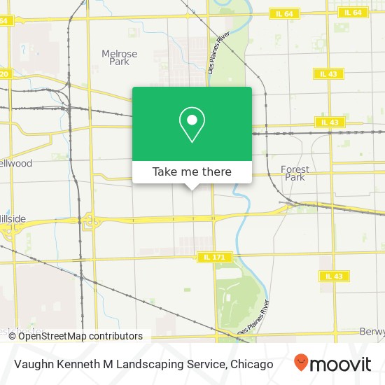Vaughn Kenneth M Landscaping Service map