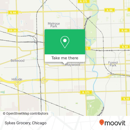 Sykes Grocery map
