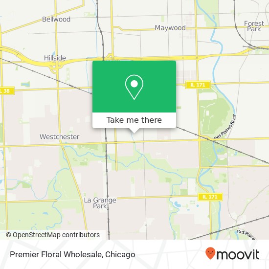 Premier Floral Wholesale map