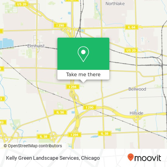 Kelly Green Landscape Services map