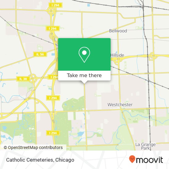 Catholic Cemeteries map