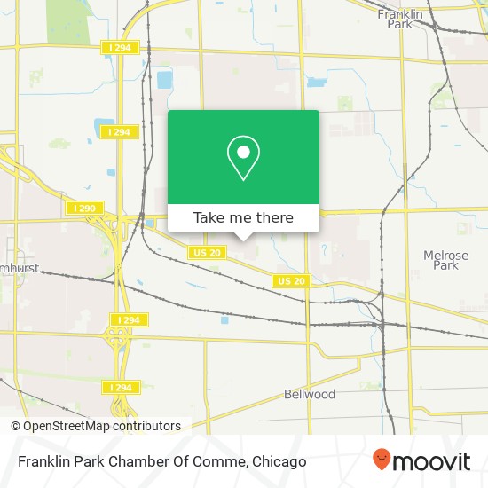 Mapa de Franklin Park Chamber Of Comme