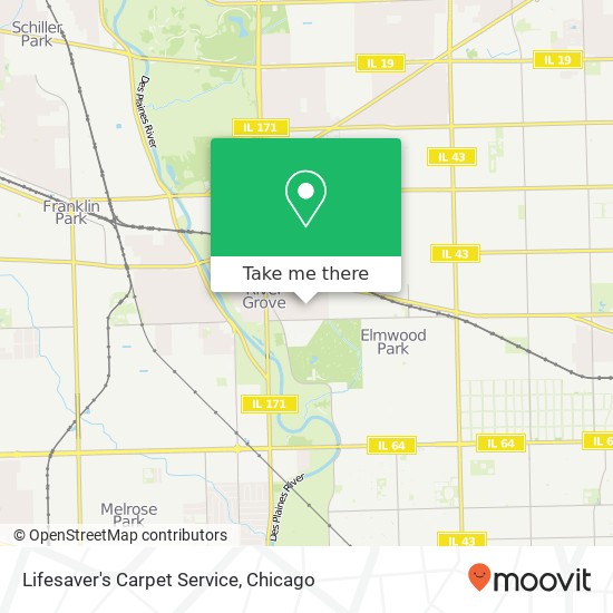 Lifesaver's Carpet Service map