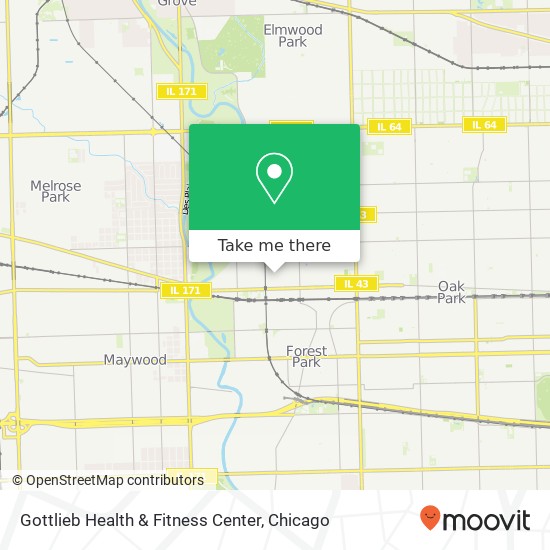 Mapa de Gottlieb Health & Fitness Center