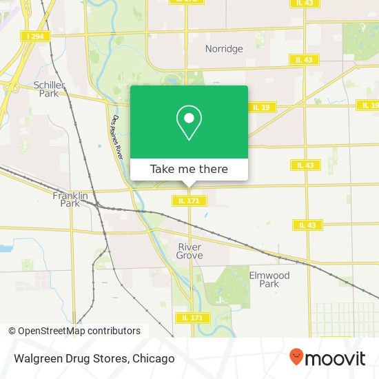 Walgreen Drug Stores map