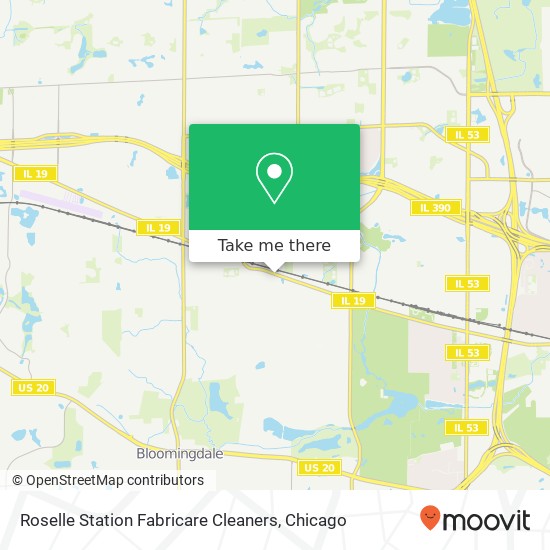 Mapa de Roselle Station Fabricare Cleaners