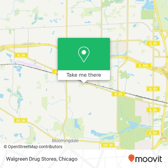 Mapa de Walgreen Drug Stores