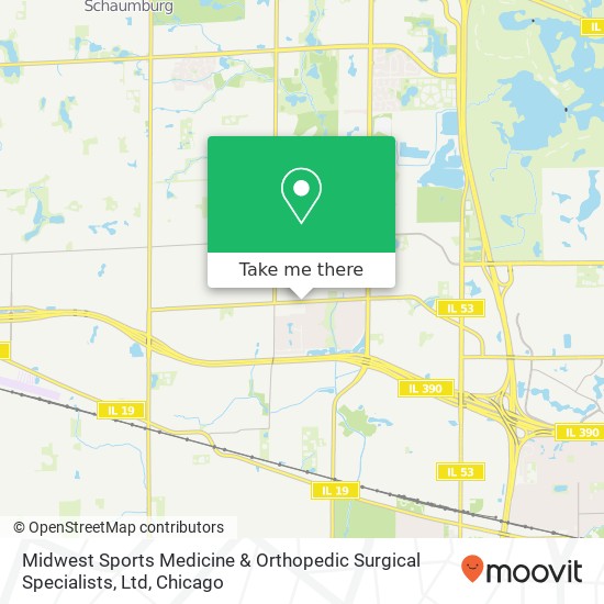 Mapa de Midwest Sports Medicine & Orthopedic Surgical Specialists, Ltd