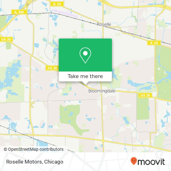 Roselle Motors map