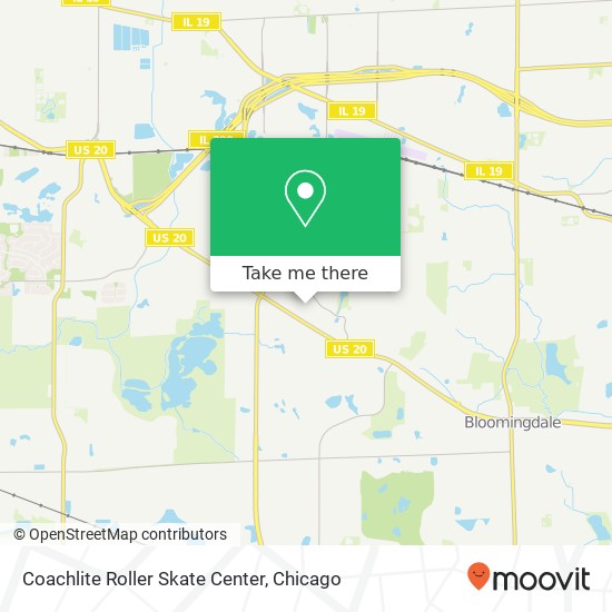 Coachlite Roller Skate Center map