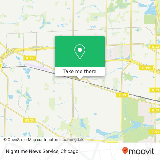 Nighttime News Service map