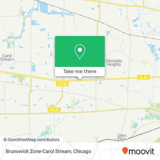 Brunswick Zone-Carol Stream map