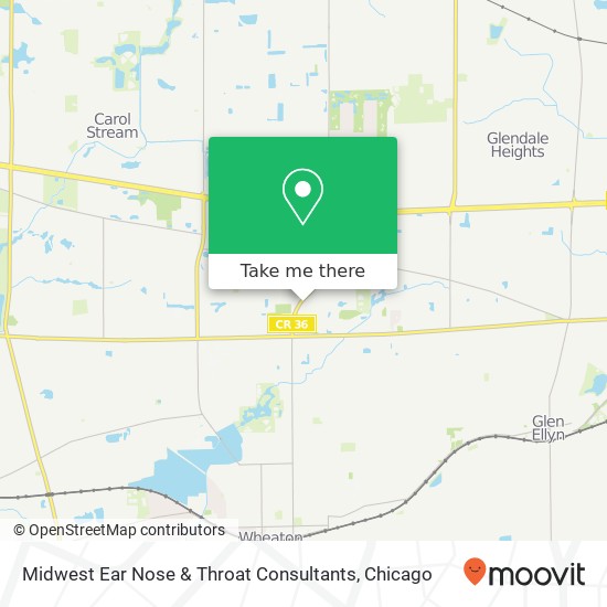 Midwest Ear Nose & Throat Consultants map