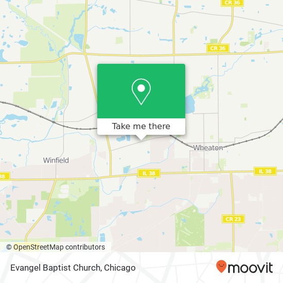 Mapa de Evangel Baptist Church