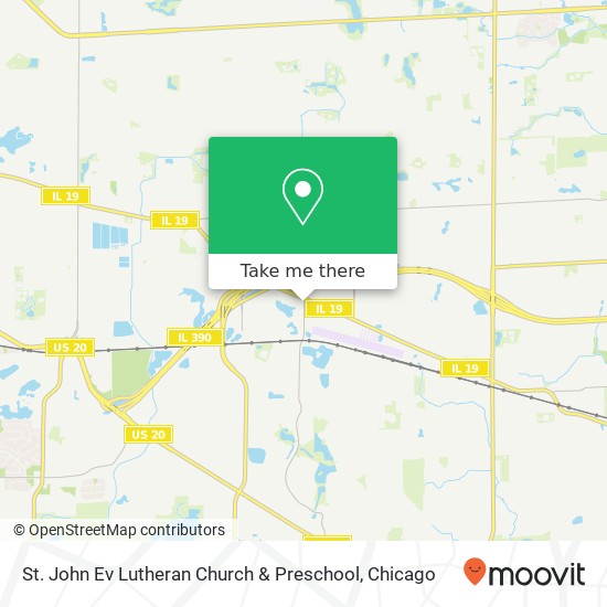 St. John Ev Lutheran Church & Preschool map