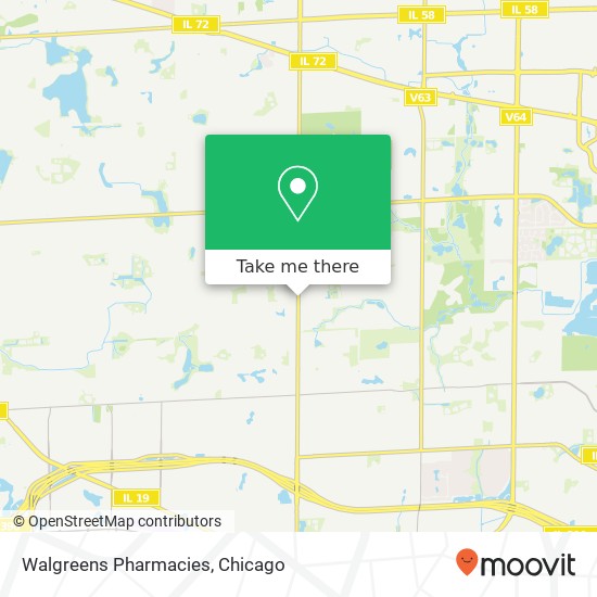 Mapa de Walgreens Pharmacies