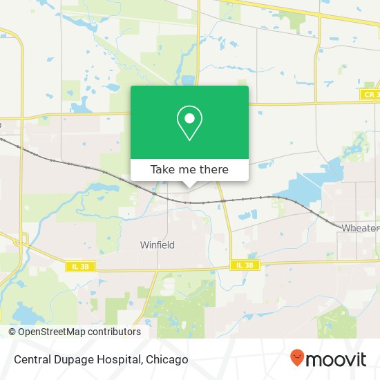 Mapa de Central Dupage Hospital