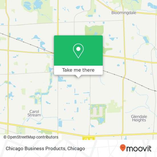 Chicago Business Products map