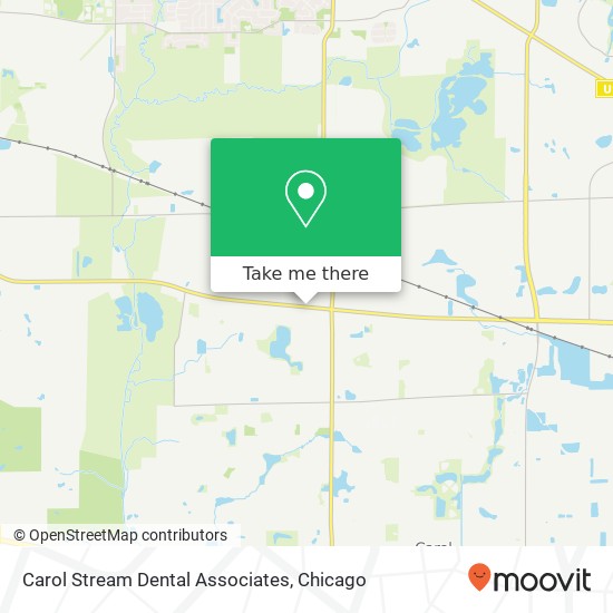 Carol Stream Dental Associates map