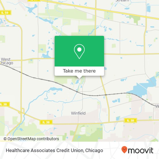 Healthcare Associates Credit Union map