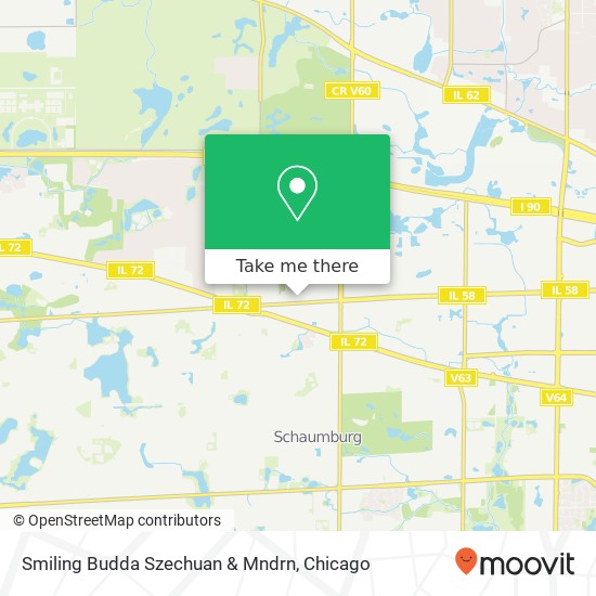 Smiling Budda Szechuan & Mndrn map