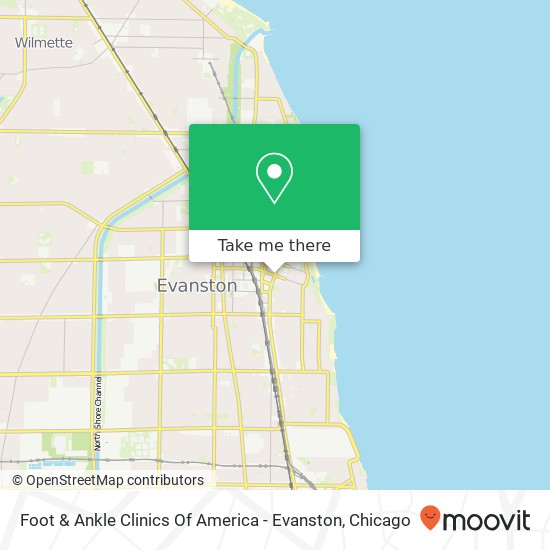 Mapa de Foot & Ankle Clinics Of America - Evanston