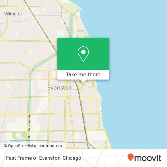 Fast Frame of Evanston map