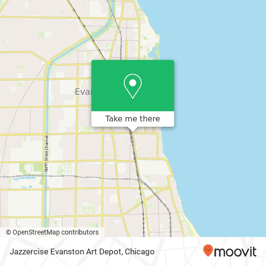 Jazzercise Evanston Art Depot map