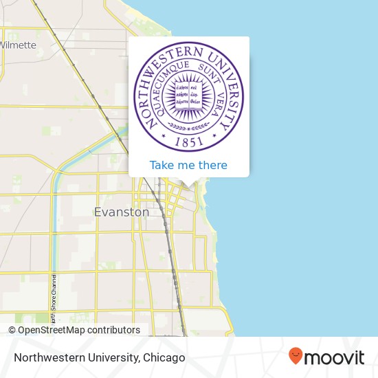 Northwestern University map