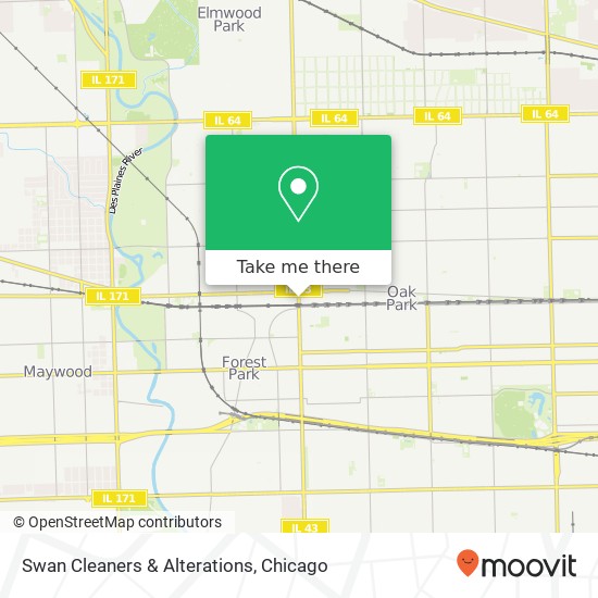 Swan Cleaners & Alterations map