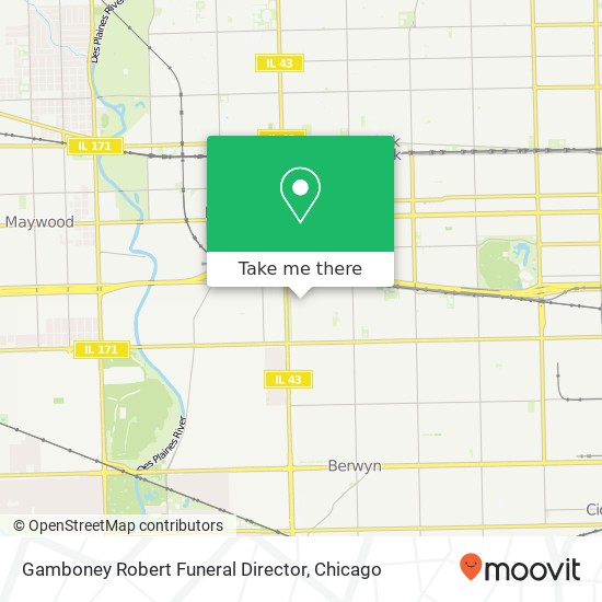 Mapa de Gamboney Robert Funeral Director
