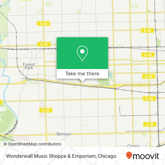 Mapa de Wonderwall Music Shoppe & Emporium